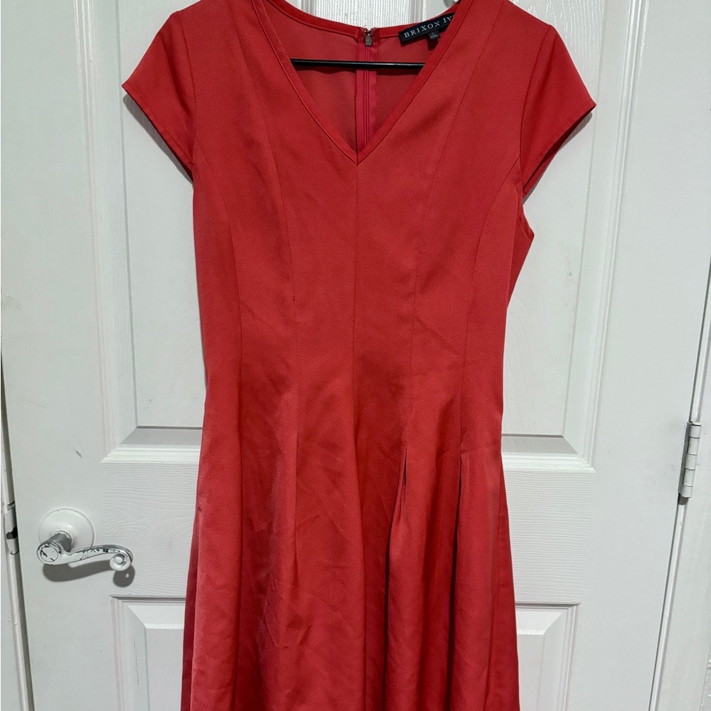 Brixon Ivy red-orange fit & flare dress